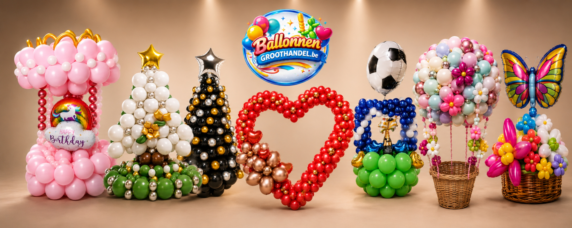 Ballondecoraties van Ballonnengroothandel.be